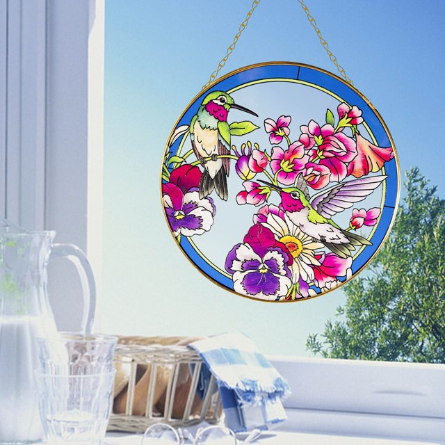 TopLLC Colorful Hummingbird Decoration Pendant Home Garden Decoration on Clearance
