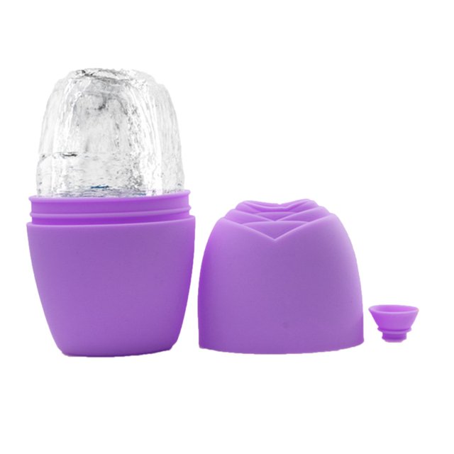 MesaSe Boc Ice Face Roller Safe Soft Convenient Comfortable Reusable Skin Caring Handheld Eye Puffiness Relief Ice Facial Silicone Mold Birt