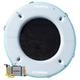 thumbnail image 1 of Solstice Original Inflatable Mesh Dock Floating 8 Foot Round Water Mat Lounger, 1 of 6