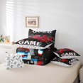 thumbnail image 5 of Ensemble de couette casque de jeu rouge 7 Pcs dans un sac Simple, Ensembles de literie joueur PC Ensemble de Draps de jeu vidéo avec couette, 5 of 5