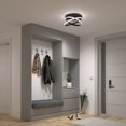 thumbnail image 2 of Artika Orbia Modern LED Flush Mount Ceiling Light Fixture, Black, 2 of 9