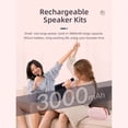 thumbnail image 2 of Mini BT Karaoke Machine Karaoke Speaker with Wireless Microphones Dazzling, 2 of 8