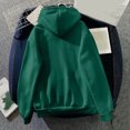 thumbnail image 4 of SDNall Hauts à Manches Longues pour Femmes Mode Classique Solide à Capuche avec Poche Sweat-Shirts, 4 of 9