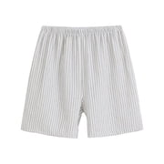 LSLJS Men's Pajama Pants PJ Bottoms for Sleeping and Lounge Wear Casual Shorts Breathable Cotton and Linen Homewear Pajamas Shorts Gifts for Men