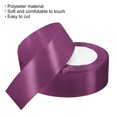thumbnail image 3 of Unique Bargains 1.5 Inch Wide 24 Yards Satin Ribbon, 2 Pack Double Face Solid Crafts Roll for Party Home DIY Wrapping Decoration, Lilac Purple, 3 of 6