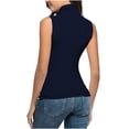 thumbnail image 4 of tarylea Womens Sleeveless Tops Plus Size High Neck Tank Tops Slim Fitted Undershirt Basic Layer Tees, 4 of 5