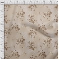 thumbnail image 4 of oneOone Velvet Light Brown Fabric Florals Sewing Craft Projects Fabric Prints By Yard 58 Inch Wide, 4 of 4