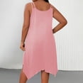 thumbnail image 4 of Ounisa Robe Camisole Midi Fluide Sans Manches à Encolure Dégagée et Ourlet Asymétrique pour Femme Grande Taille, 4 of 8