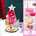 thumbnail image 2 of WLOELOEW Color C Dreamy Pink Twist Stick Christmas Tree Diy Kit Polyester Material 20 Cm High 7.9 Inches Romantic And Festive Diy Kit C, 2 of 6