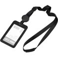 thumbnail image 2 of Lanière Robuste, Porte-Badge en Matériau PC Premium avec Enrouleur Rétractable pour Infirmières Médecins Employés (Noir), 2 of 5