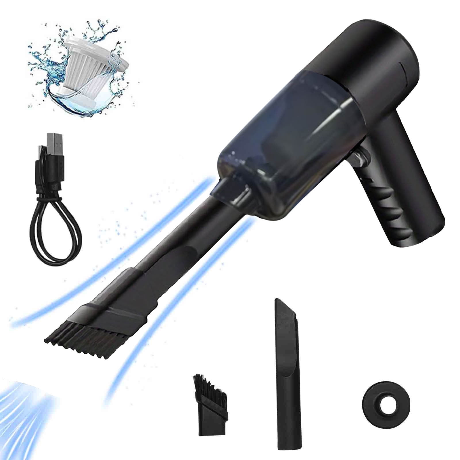 Dvkptbk Vacuum Cleaner Portable Car Vacuum Cleaner Car Beauty Vacuum Rechargeable Dual Use Wet and Dry Car Cleaning Tool Suitable for Kitchen Beauty Cleaning Rv Car Accessories