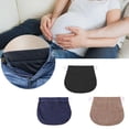 thumbnail image 5 of Maternity Pregnancy Adjustable Elastic Belt Pants Extended Button (Khaki), 5 of 5