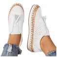 thumbnail image 2 of 2025 Chaussures Décontractées pour Femmes Chaussures à Franges Ajourées pour Femmes Chaussures Décontractées Taille 8 Bout Rond Plates Hautes Chaussures Décontractées pour Femmes Chaussures à Enfiler Chaussures Décontractées pour Femmes Taille 8 Larges Femmes, 2 of 5