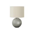 thumbnail image 4 of Monarch Specialties Lighting, 19"h, Table Lamp, Grey Resin, Ivory / Cream Shade, Modern, 4 of 5