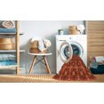 thumbnail image 2 of Ahgly Company Tapis d'Intérieur Lavable à la Machine, Carré, Transitionnel, Orange Rouge Orange, Tapis de Zone, 4 Pieds Carré, 2 of 7