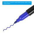 thumbnail image 4 of Unique Bargains Mini Permanent Markers Dry Erase Pen with Keychain Clip, Blue Ink  4 Pack, 4 of 5