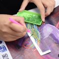 thumbnail image 3 of Round Diamond Dot Drill Stainless Steel Ruler DIY Diamond Painting Tool, 3 of 8