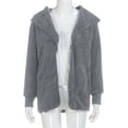 thumbnail image 4 of WREESH Women's Oversized Open Front Hooded Draped Pockets Cardigan Coat, 4 of 7
