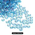 thumbnail image 3 of Uxcell Hotfix Rhinestones Flatback Crystal Glass Gems for Craft Clothes DIY Decoration Bright Lake Blue 4.8mm, 3 of 5