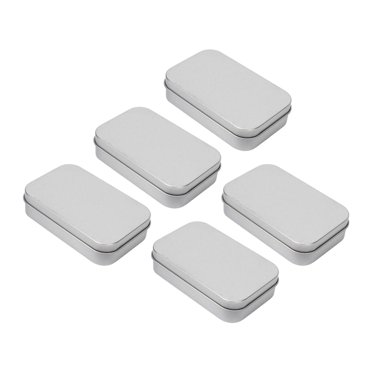 Small Metal Tin Box, Reusable Empty Tin Box Preven Leaking Pins Jewelry Storage Rounded Edges Close Tightly  For Business Trip