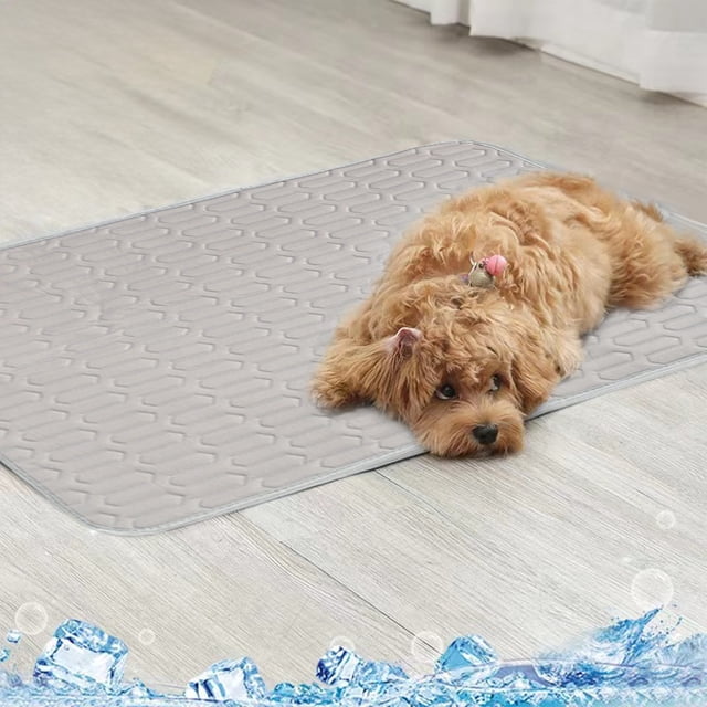 Tapis Rafraîchissant pour Chien Grand Auto-Refroidissant pour Chiens Tapis de Couchage pour Chien Couverture Auto-Refroidissante pour Animal Extérieur Intérieur Tapis Rafraîchissants