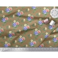 thumbnail image 2 of Soimoi Tissu en Rayonne Feuilles, & Imprimés Floraux Roses au Mètre 42 Pouces de Large, 2 of 3