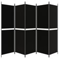 thumbnail image 2 of vidaXL 5-Panel Room Divider Black 250x180 cm Fabric, 2 of 5