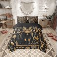 thumbnail image 2 of Erosebridal Egyptian Pharaoh Cat Mural Bedding Sets Full Size, Egypt Pyramids History Comforter Sets with Sheets, Reversible 7pcs, 2 of 5