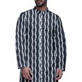 thumbnail image 4 of Atasi Button Down Asymmetric Printed Long Sleeve Rayon Kurta Pyjama Set, 4 of 4