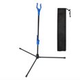 thumbnail image 1 of Practical Bow Rack Archers Plastic Head 18.9” Adjuster Aluminum Connector Bow Stand Holder Outdoor Hunting Portable, 1 of 11