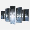 thumbnail image 2 of Winter Forest with Dark Woods - Impression sur Toile Paysage, 2 of 3