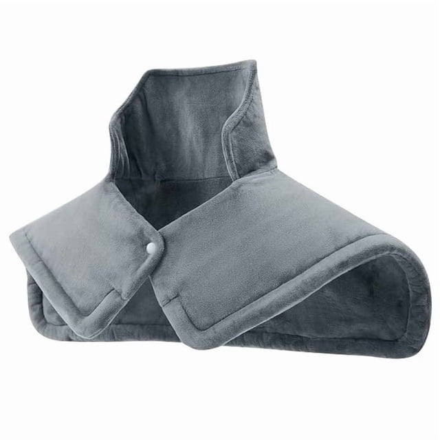 Instant Relief Weighted Heating Pad for Neck and Shoulder with Auto Shut-Off, Ergonomic Heated Wrap, Large Size, Perfect Gift for Back Pain and Stiffness