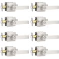 thumbnail image 1 of Brushed Nickel Door Handles Nickel Door Lever Privacy Use Door Lock Set Interior Bathroom/Bedroom Door Handle Satin Nickel Reversible for Left Right Sided Doors, 1 of 8