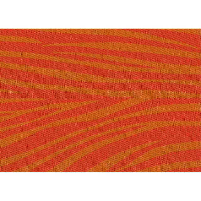 Ahgly Company Tapis d'Intérieur Rectangulaire Transitionnel Orange Rouge Orange Lavable à la Machine, 2 Pieds x 5 Pieds