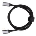 thumbnail image 3 of HD 4K Type C Extension Cable, Thickened Durable 100W 5A PD 90 Degree Type C Extension Cable Gen 2  For Tablets For Notebooks 25cm,50cm,1m, 3 of 8
