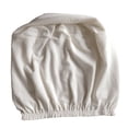 thumbnail image 4 of Siruishop Ottoman Cover Removable Solid Color Foot Stool Cover for Bedroom Living Room White, 4 of 8