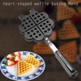 thumbnail image 2 of destyer Home Bakery Heart Shape Design Waffle Maker Waffle Mold Pan Mould Tray Non-stick Baking Cooking Tool, 2 of 9
