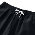 thumbnail image 3 of Plebaso Mens Casual Shorts Elastic Waist Summer Shorts Drawstring Solid Color Lounge Shorts with Pockets, 3 of 6