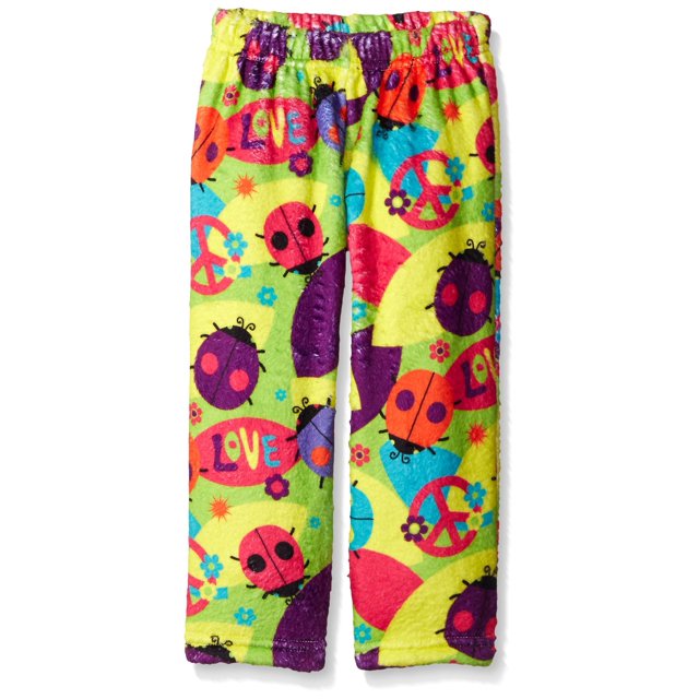 Up Past 8 Girls' Pajama Pants Fuzzy Plush Sleepwear Fun Pants