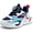 Blue, variant on BABAYA Boys Girls Athletic Shoes Easy on Jogger Sneakers With Rotating Buckle for Little Big Kids