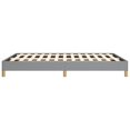 thumbnail image 4 of vidaXL Bed Frame Light Grey 152x203 cm Queen Fabric, 4 of 6