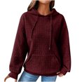 thumbnail image 2 of Chandails à Capuchon Mode pour Femmes 2023 Décontractés à Manches Longues à Col Rond Chandails pour Dames Hauts Blouse Chandail à Capuchon Uni Rabais de 50 % Liquidation Costumes d'Halloween/Noël, 2 of 8