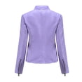 thumbnail image 5 of Veste de Moto Ajustée en Cuir pour Femmes avec Col Montant, 5 of 5