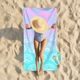 thumbnail image 2 of XZNGL Microfiber Beach Towel Super Sandproof Beach Blanket Multi-Purpose Towel for Travel Swimming Pool Camping, 2 of 7