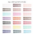 thumbnail image 4 of Fake Nail Set French Style Scratch Resistant Press-on Fingernails Full Cover Removable Trimble Adjustable Manicure Stickers Type 3, 4 of 7