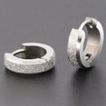 thumbnail image 2 of Fashion Men Stainless Steel Circle Dangle Stud Earrings Statement Jewelry Gifts, 2 of 3