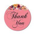 thumbnail image 1 of Darling Souvenir 45 Pcs Autocollants Ronds Roses à Motif Floral « Merci » Bricolage Sceaux d'Enveloppe - 1,6 Pouces, 1 of 4