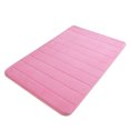thumbnail image 2 of Bigersell Memory Foam Rugs for Bathroom Floor Shower Bath Mat 35 x 19 inch Water Absorbent and Machine Washable Bathroom Rugs Quick Dry Soft Comfortable Bath Mats Carpet Pink-A, 2 of 2