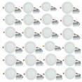 thumbnail image 1 of American Imaginations 24 Pieces Set Of 6-in. W Round Aluminum Semi-Recessed Pot Lights In White AI-29248, 1 of 9