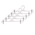 thumbnail image 1 of Miangastore 10pcs Non-Slip Hanger Practical Multifunctional Cloth Hanger With Clip for Coat Pant Dress (White), 1 of 8